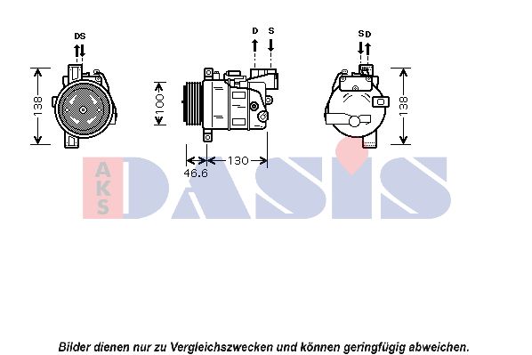 AKS DASIS Kompressori, ilmastointilaite 850363N